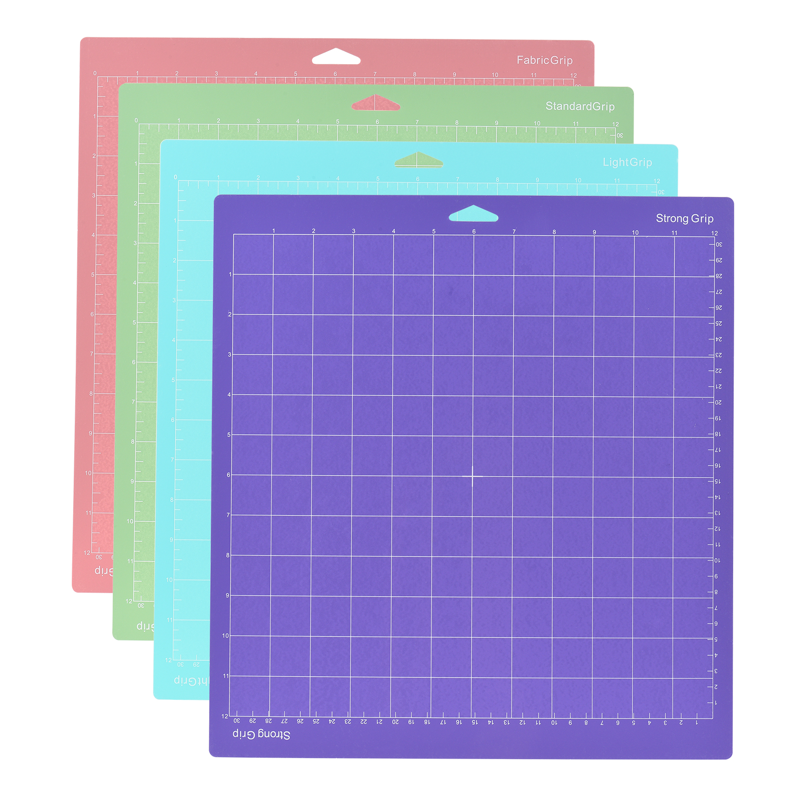 4PCS 12*12 Inch Replacement Cutting Mat Adhesive Non-Slip Gridded Cutting Mats CompatibleSilhouette Cameo Cricut Cutting